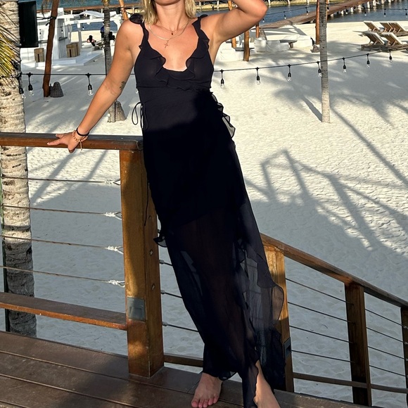 Blue wrap dress - Picture 7 of 8